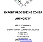 EPZ commercial enterprise application form